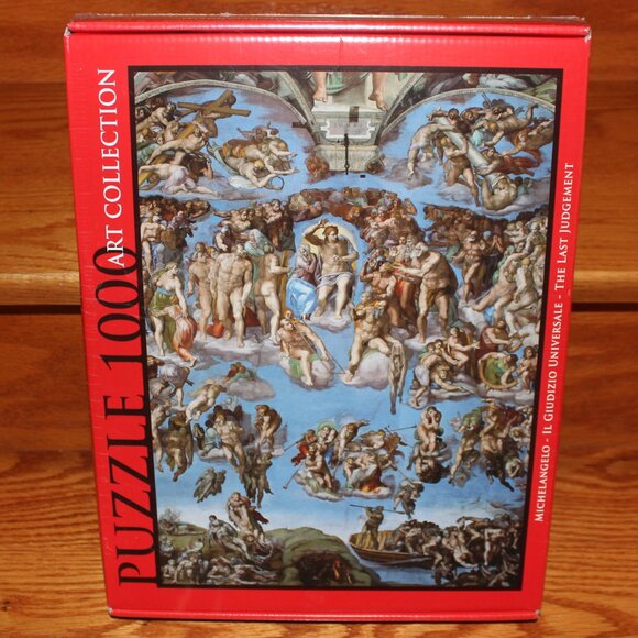 3/$77❤️Michelangelo The Last Judgement puzzle Edizione Musei Vaticani Italy made - Picture 6 of 6